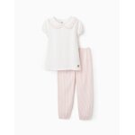 Pyjama en jersey de coton À rayures blanc Pyjama en jersey de coton À rayures blanc