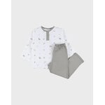 Pyjama jersey imprim� beige