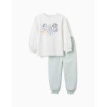 Pyjama long en coton avec princesses disney blanc