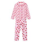 Pyjama long imprim pommes catimini coton lasthanne rose rose