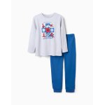 Pyjama long avec imprim� spider - man qui brille dans le noir gris clair