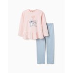 Pyjama long avec imprim� stitch qui brille dans le noir rose clair