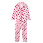Pyjama long un zeste d'amour catimini coton lasthanne rose rose
