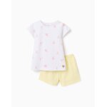 Pyjama � manches courtes en coton avec motif de super - h�ro�ne multicolore