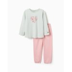 Pyjama � manches longues et imprim� fleurs vert