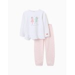 Pyjama � manches longues et imprim� superhero blanc