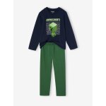 Pyjama minecraft gar�on bleu nuit