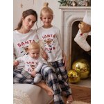 Pyjama de nol fille santa club capsule famille cru