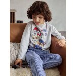 Pyjama pat' patrouille en velours gar�on gris chin�