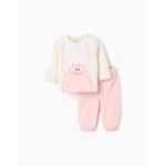 Pyjama polaire avec broderie blanc