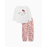 Pyjama en polaire avec broderie hello kitty blanc