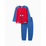 Pyjama en polaire avec broderie spider - man rouge