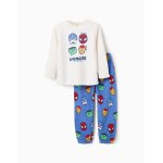 Pyjama en polaire corail � imprim� avengers blanc