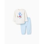 Pyjama en polaire corail avec imprim� mickey blanc