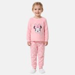 Pyjama polaire fille minnie rosatre