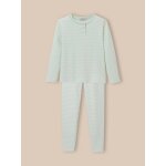 Pyjama en c�tes ray� rayure amande