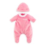 Pyjama rose et bonnet pour poupon 36 cm multicolore