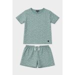 Pyjama short enfant fleurs - coton l�ger beryl green - fleurs