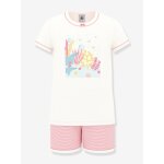 Pyjama short fille blanc