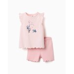 Pyjama short avec imprim� minnie & figaro rose clair