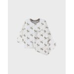 Pyjama en velours 2 pices avec motif zbre blanc