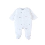Pyjama velours - bali et moka blanc