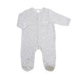 Pyjama velours bb gris chin - mini nous gris