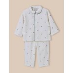 Pyjama en velours b�b� imprim� escargots