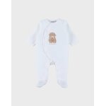 Pyjama en velours brod fluffy blanc