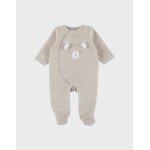 Pyjama en velours brod� orso beige