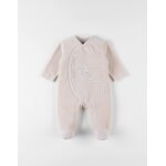 Pyjama en velours côtelé imprimé Éléphant beige Pyjama en velours côtelé imprimé Éléphant beige