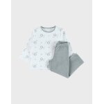 Pyjama en velours ctel lion blanc