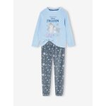 Pyjama velours fille disney la reine des neiges fille bleu gris�