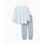 Pyjama en velours avec licorne qui brille dans le noir bleu clair