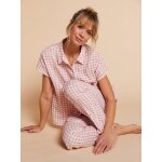 Pyjama vichy femme capsule m�re - fille rose poudr�