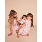 Pyjama vichy femme capsule m�re - fille rose poudr�