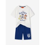Pyjashort bicolore gar�on pat'patrouille ecru / bleu roi
