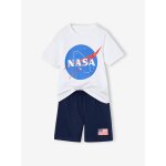 Pyjashort bicolore nasa blanc