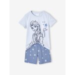Pyjashort disney reine des neiges elsa et les �toiles fille bleu ciel