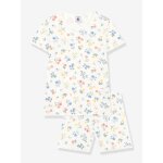 Pyjashort fille blanc imprim�