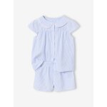 Pyjashort manches courtes � personnaliser bleu ciel