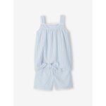 Pyjashort ray fille ray bleu