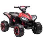 Quad buggy lectrique enfant 12 v 3 km / h max. effets lumineux et sonores rouge