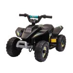 Quad �lectrique enfant - voiture �lectrique enfant - marche av, ar - 6 v, v. max. 4, 6 km / h noir