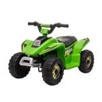 Quad �lectrique enfant - voiture �lectrique enfant - marche av, ar - 6 v, v. max. 4, 6 km / h vert
