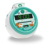 Radio - r�veil fm usb projection avec alarme cyan