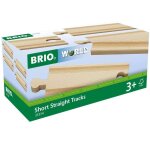 Rails courts droits 108 mm marron