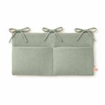 Range doudou en coton bio vichy vert