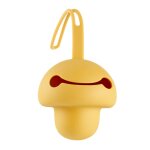 Range t�tine en silicone jaune miel