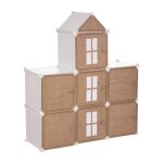 Rangement enfant - chateau beige